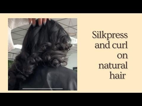 Silkpress and curl on natural hair