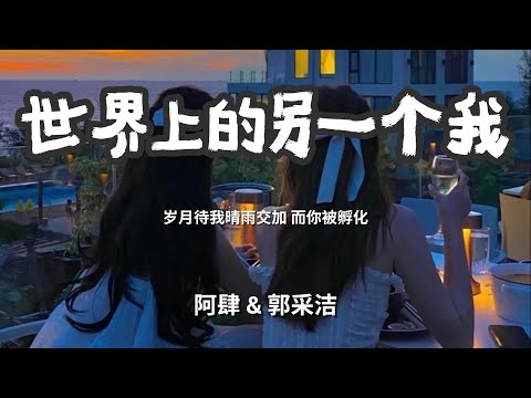 世界上的另一个我 - 阿肆 & 郭采洁  「岁月待我晴雨交加 而你被孵化」 【动态歌词Lyrics】
