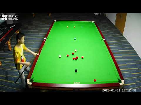 My 14 year old student Zhou Jinhao making a 142 doing the Neil Robertson routine