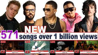 All 571 songs with over 1 billion views   May  2026 №64