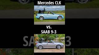 Mercedes CLK vs SAAB 9-3 Convertible Roof Race!