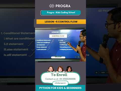 Lesson -6 Control Flow | Python for Kids & Beginners | #python #education