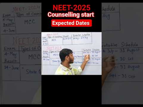 NEET Counselling Start Expected Date || #neetcounselling #neetcounsellingdate #shorts #ytshorts