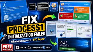 Fix PROCESS1_INITIALIZATION_FAILED in Windows 10/11 | Free SFC Repair