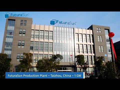 FuturaSun production plants Taizhou - Manufacturing photovoltaic panels