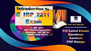 C_IBP_2211 SAP Certified Application Associate - SAP IBP for Supply Chain (2211) By Certs Warrior
