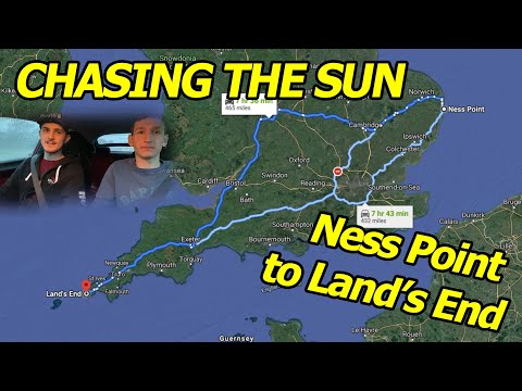 CHASING THE SUN From NESS POINT to LANDS END! *Driving across the UK Mainland in a DAY*