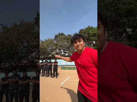 5 Bouncers vs 15 Cricketers!!😮😮