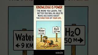 "Knowledge decides who survives longer." 💭💧 #motivationalquotes #quotes #philosophy #wisdom