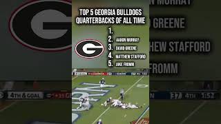 Top 5 Georgia Quarterbacks of All Time #cfb #collegefootball #sec #georgia #dawgs #ugafootball
