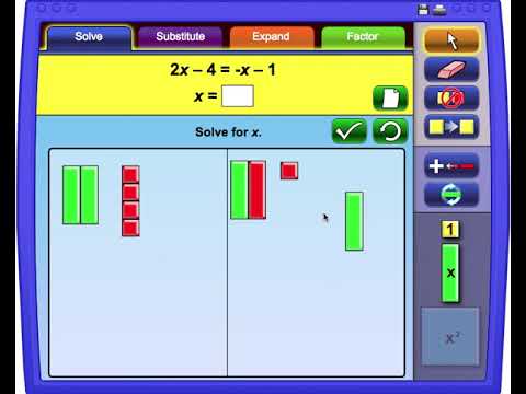 Algebra Tiles To Solve Equations
