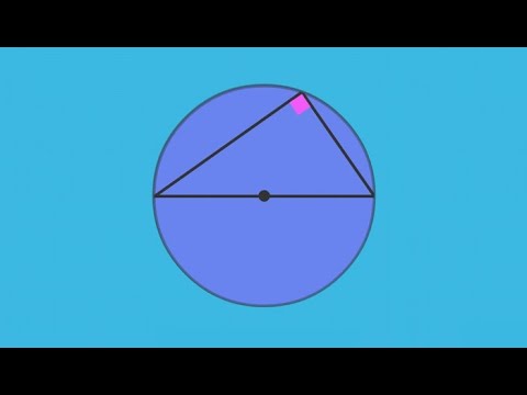 Angle in a Semicircle (Circle Theorems)