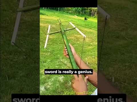 Ancient Bamboo Weapons: Craft and #survival  Skills #shorts