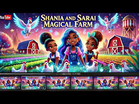 Shania and Sarai Magical Farm #magic #farm #animals #shortvideo #shorts #cartoons #animation