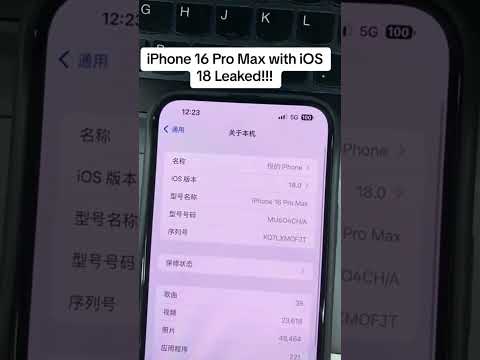 iPhone 16 Pro Max with iOS 18 leaked!! #shortvideo #youtubeshorts #trending #viralvideo #apple #news