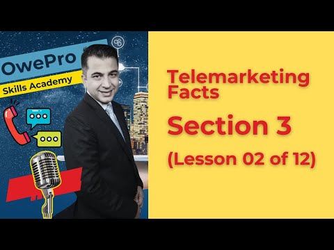 Telemarketing Facts: Section 3 (Lesson 02 of 12)