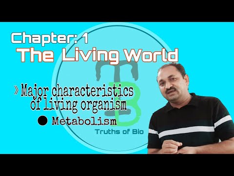 Characteristics of living organisms,Metabolism The living world, Chapter-1,Class-11/NEET By: R.M.Sir