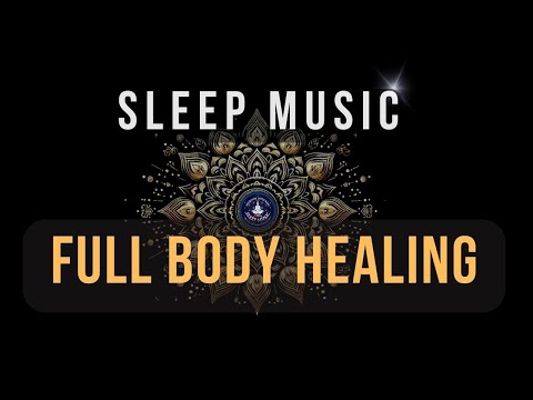 BLACK SCREEN SLEEP MUSIC ☯ All 9 solfeggio frequencies ☯ Full body Healing