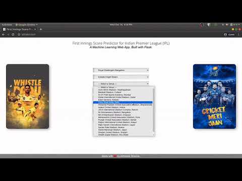 IPL Score Prediction with Flask app - with source code