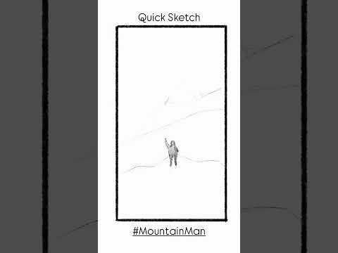 How to draw simple Mountains #firsttry #procreate #sketch #practise #beginner #tutorial #howto