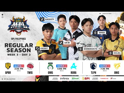 🔴 LIVE | MPL PH S15 | FILIPINO - Week 3 Day 2