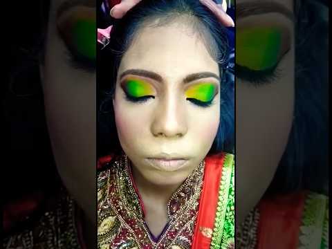 Part 1= Eyemakeup ❤️ Reception makeover ✨.#mua #professional #instalike #ytshorts #makeuptutorial..