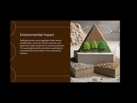cement concrete containing high volume recycled coarse aggregate and volcanic ash