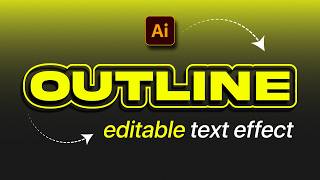 Text Effect in Illustrator - 1 MINUTE tutorial