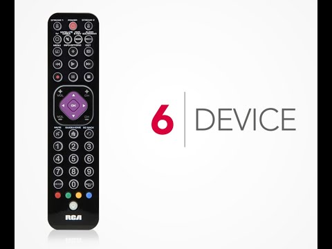 RCA RCRTBL06BE Thin Remote