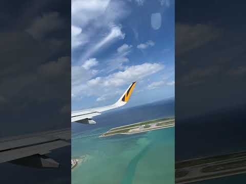 Flight from Okinawa to Taipei, what a beautiful view in Okinawa!