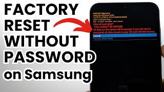 How to Factory Reset Samsung Phone without Password - Reset When Locked - 2026 Update