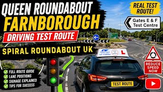 Master Spiral Roundabouts | Queen Roundabout Farnborough | UK Driving Test Guide | Large Roundabouts