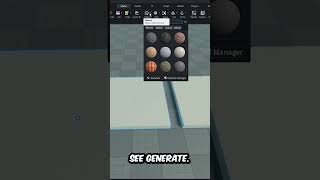 YOU CAN NOW GENERATE TEXTURES IN ROBLOX STUDIO! 🎨⚡ #roblox #robloxstudio