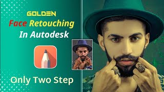 Golden Face Retouching Editing |Autodesk photo Editing 📸 |Autodesk Sketchbook Editing @vkteditor07