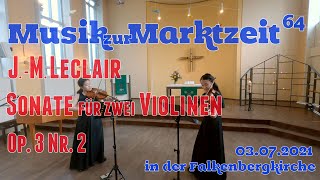【Violin】Jean-Marie Leclair: Sonate für zwei Violinen Op. 3 Nr. 2