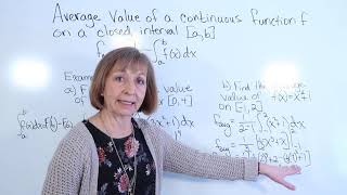The average value of a function on a closed interval, two examples