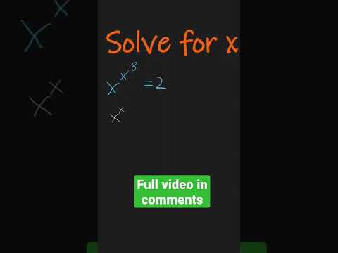 Solve for x. Full video in description. #maths #math #matholympiad #mathproblems