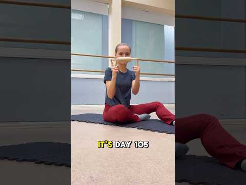 DAY 105: roll, roll, roll #dancetraining #soremuscles #stretching