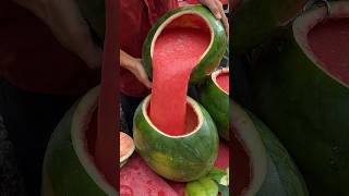 Perfect $2 Watermelon Juice - Fruit Cutting Skills - Malaysian Street Food