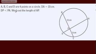 GCSE Tutorial   Intersecting Chord Theorem Tangent Secant linked pair)