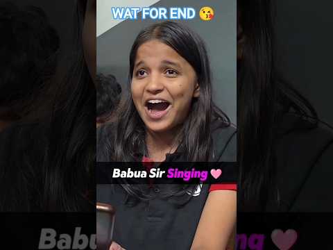 Babua Sir Singing#ritiksir#love#physicswallah #pw #neet #love #motivation #alakhsir #class9 #class