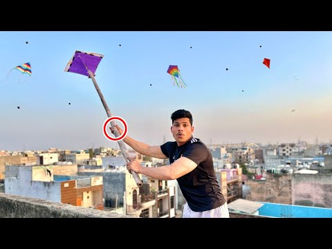 Caught Kite On Other Roof | Kite Catching | Kite Vlog |