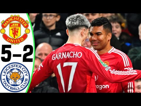 Manchester United vs Leicester City 5-2 - GOALS and HIGHLIGHTS - 2024