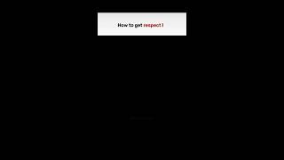 "How to get respect" || Rules for 2025 || improve yourself #inspirationalquotes