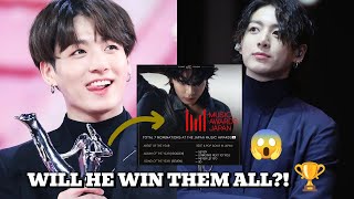 Jungkook Takes Over Japan! 7 Nominations at the Music Awards Japan – This Is Insane!