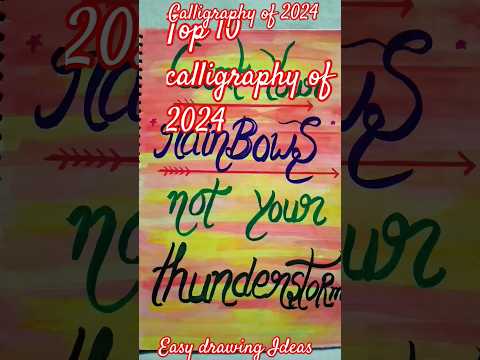 Top 10 Calligraphy of 2024 ❤️#youtubeshorts#calligraphy#shortsfeed#ytshorts#ytshortsindia