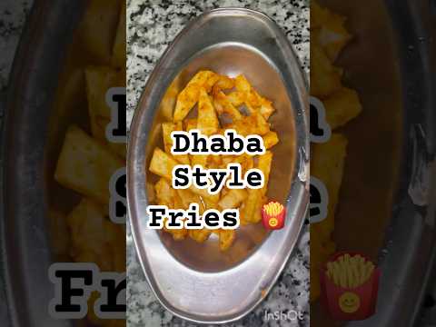Crispy 🔥 Chatpata 😋 Dhaba Style Fries 🍟✨”