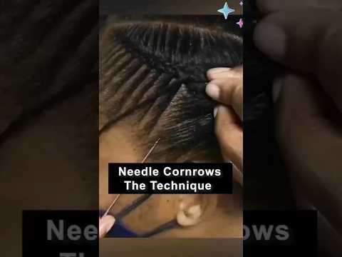 HOW TO MAKE NEEDLE CORNROWS #naturalhairstyles #hairstyles #protectivehairstyle