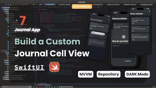 Journal App Part 7 | Creating a Sleek Custom Cell for Your Journal Entries