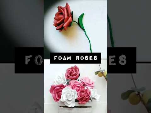 Foam Rose Flower | Easy Valentine's craft DIY